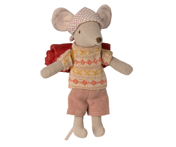 Jucarie textila - Hiker mouse. Big sister - Maileg