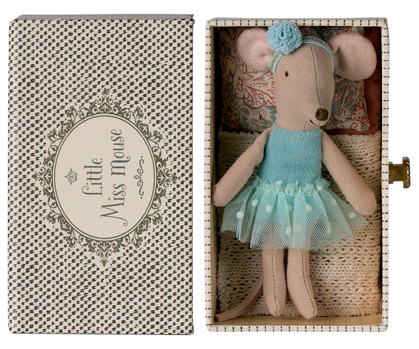 Jucarie textila - Dance Mouse in Daybed – Little Sister - Maileg