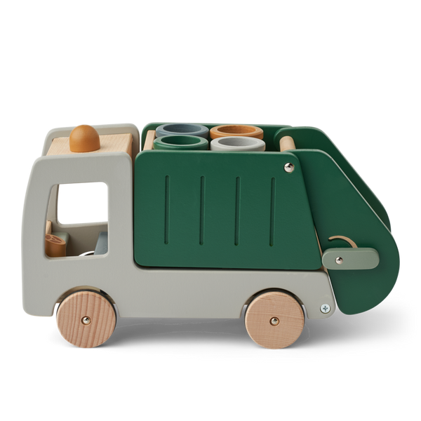 Camion de gunoi reciclabil din lemn - LIEWOOD