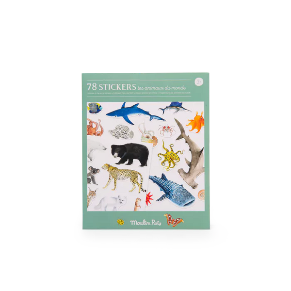 Set Stickere  Repoziționabile - Animale  –  Moulin Roty