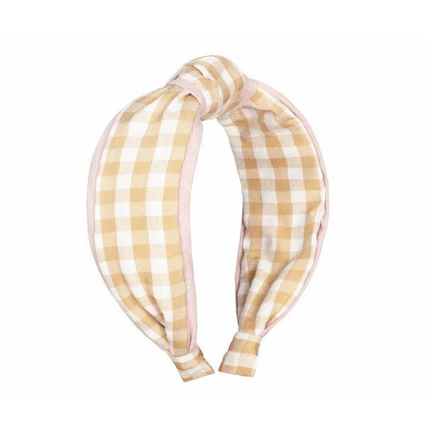 Bentita - Gingham cu Margine Roz  - Rockahula